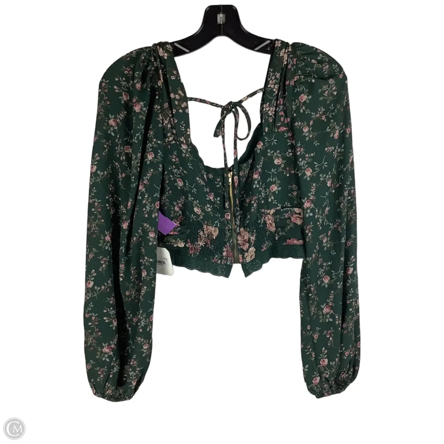 Top Long Sleeve By Altard State In Green, Size: S