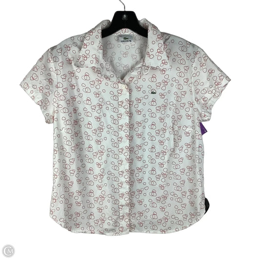 Top Short Sleeve By Lacoste In Red Size 44/ est. small