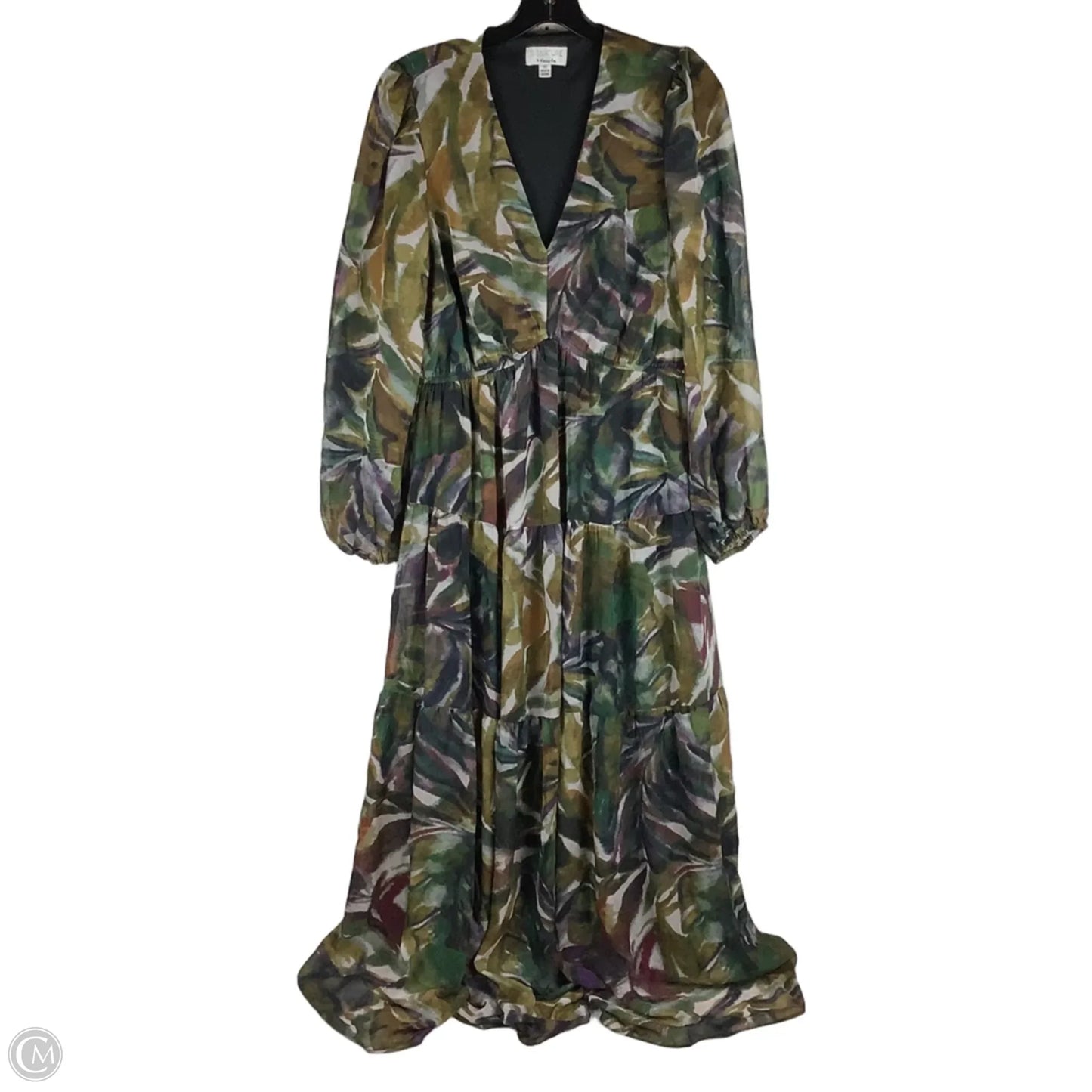 Dress Casual Maxi By Signature By Robbie Bee In Green, Size: M (10)