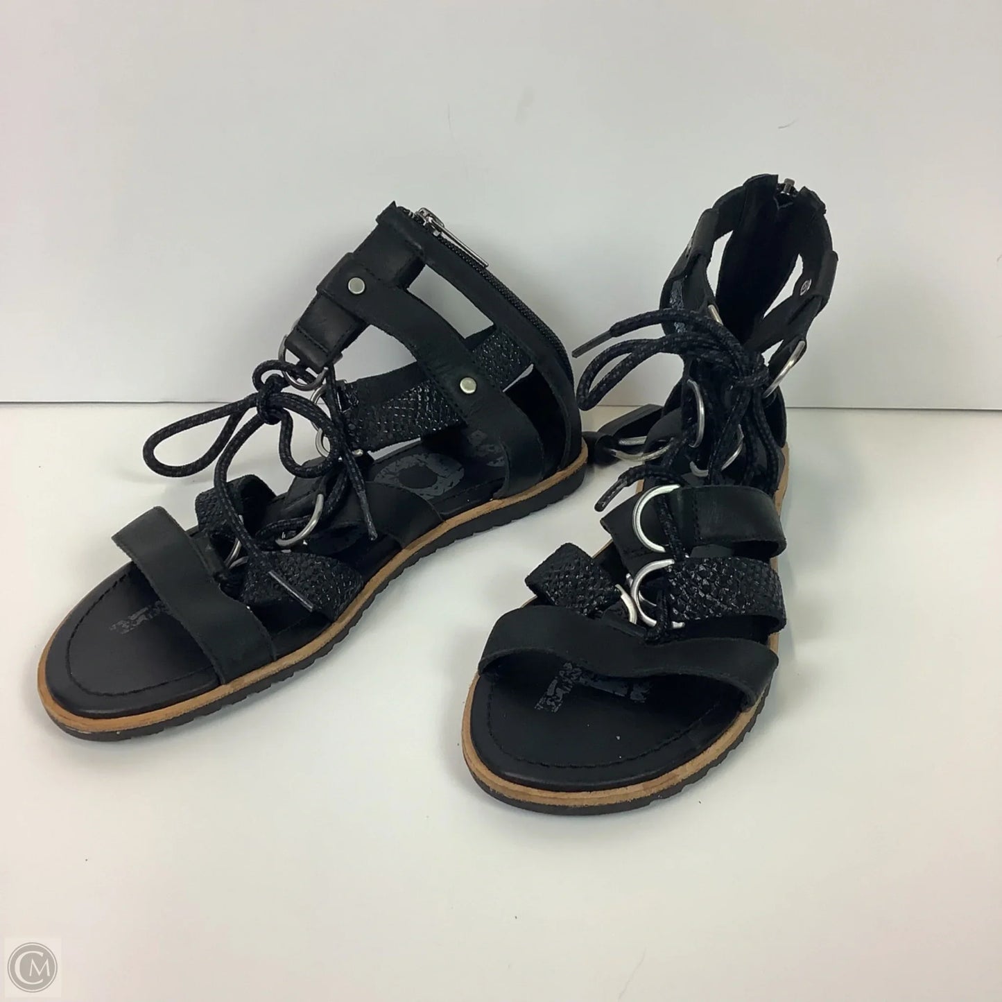 Sandals Flats By Sorel In Black, Size: 6