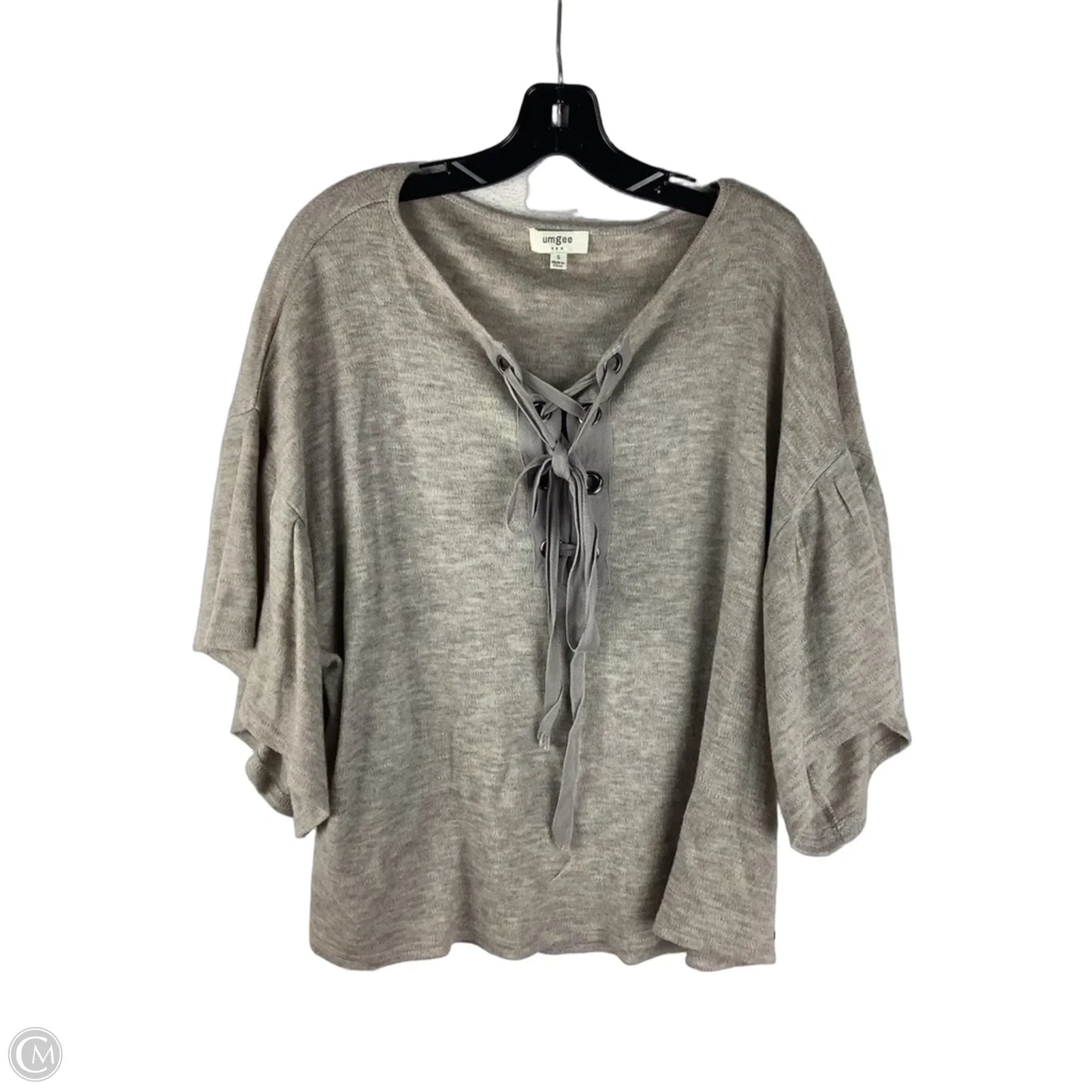 Top Short Sleeve By Umgee In Taupe, Size: S