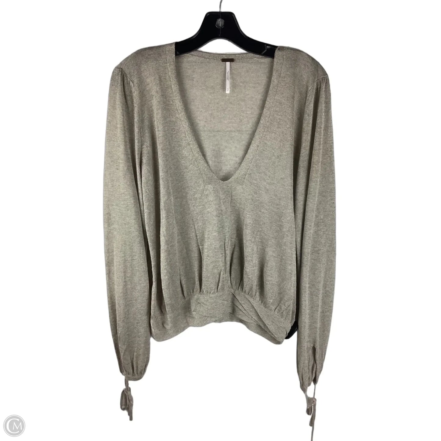 Top Long Sleeve By Free People In Cream, Size: S