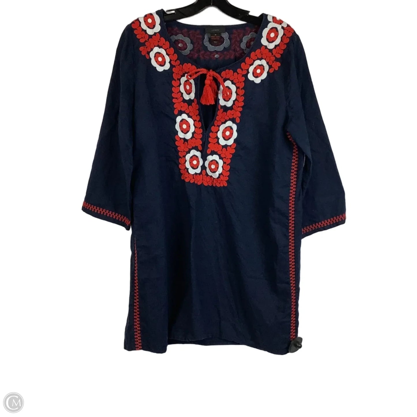 Dress Casual Short By J. Crew In Blue & Red, Size: M