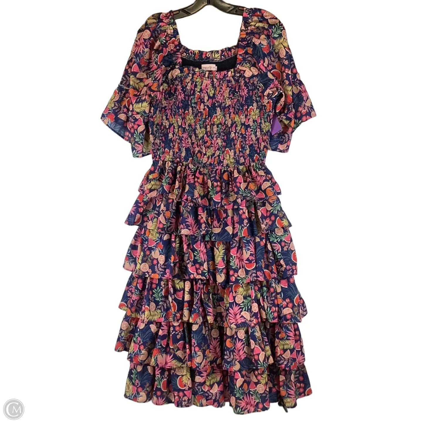 Dress Party Midi By Cmc In Floral Print, Size: M
