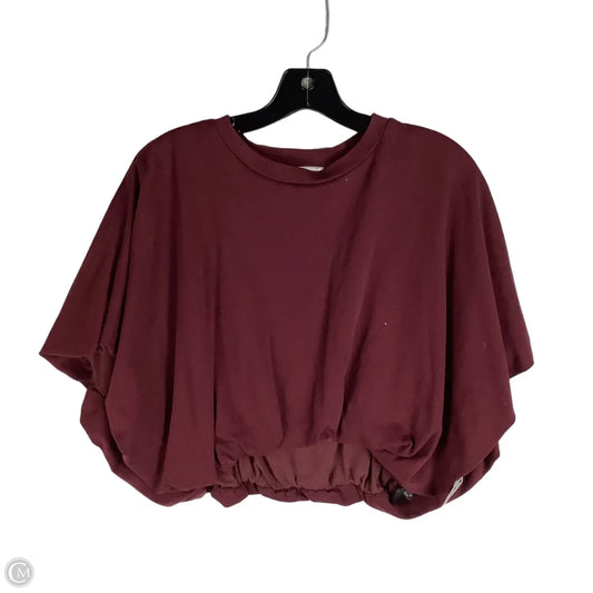 Top Short Sleeve By Grey Lab In Red, Size: S