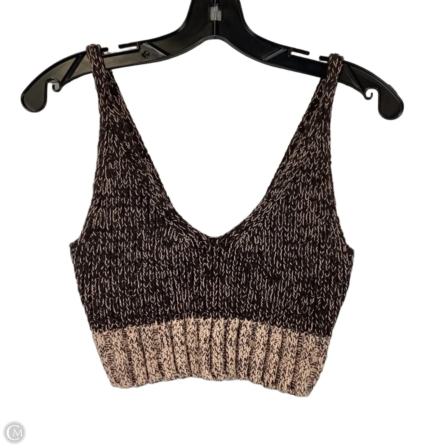 Top Sleeveless By Free People In Brown & Pink, Size: Xs