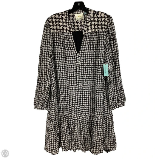 Dress Casual Short By Maeve In Black & Cream, Size: 1x