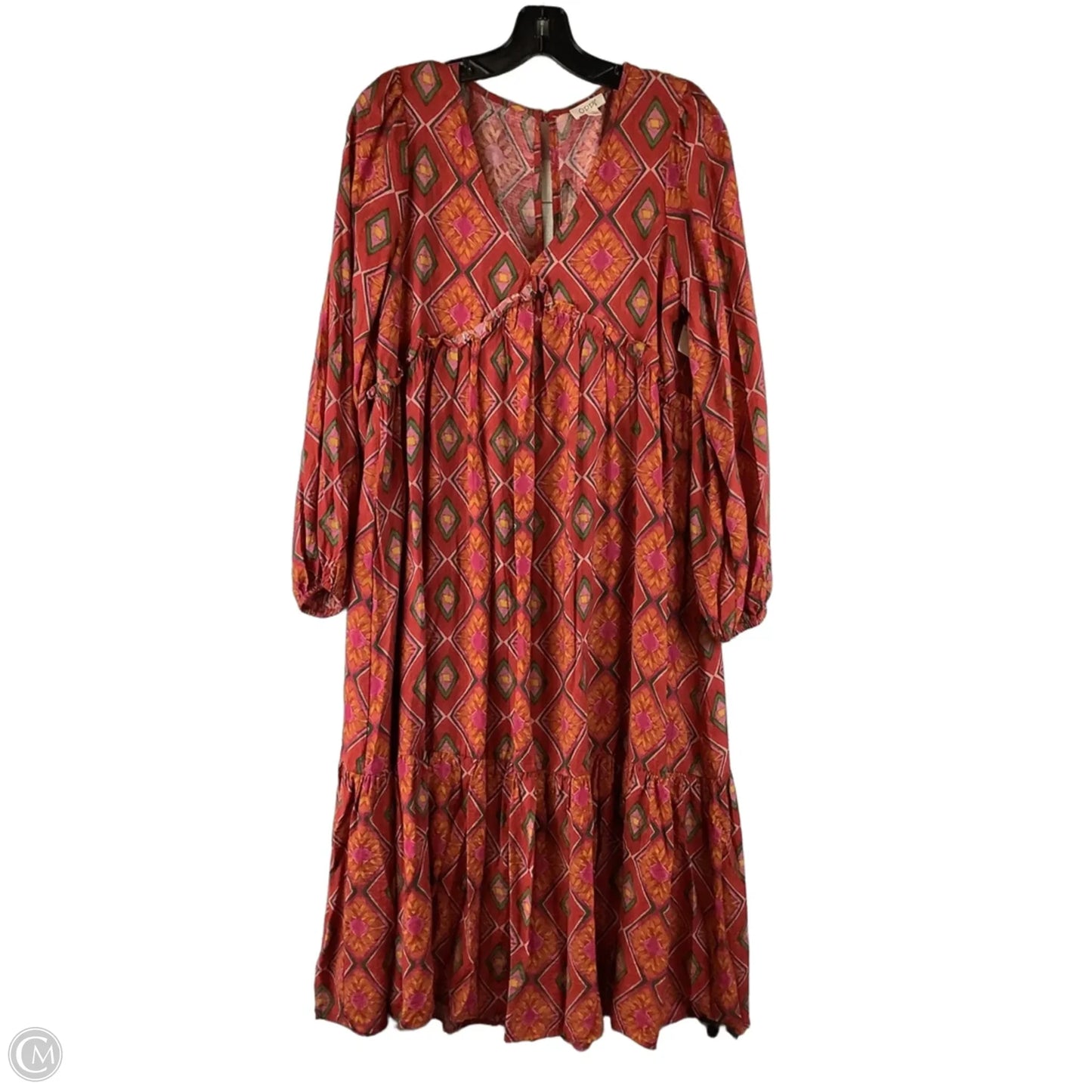 Dress Casual Midi By Oddi In Red, Size: S