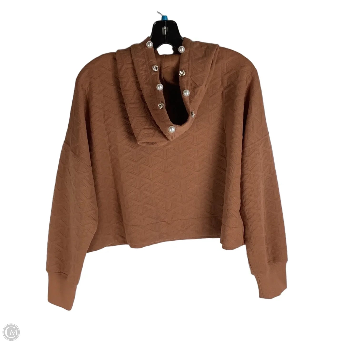 Sweatshirt Hoodie By Simply Southern In Brown, Size: S