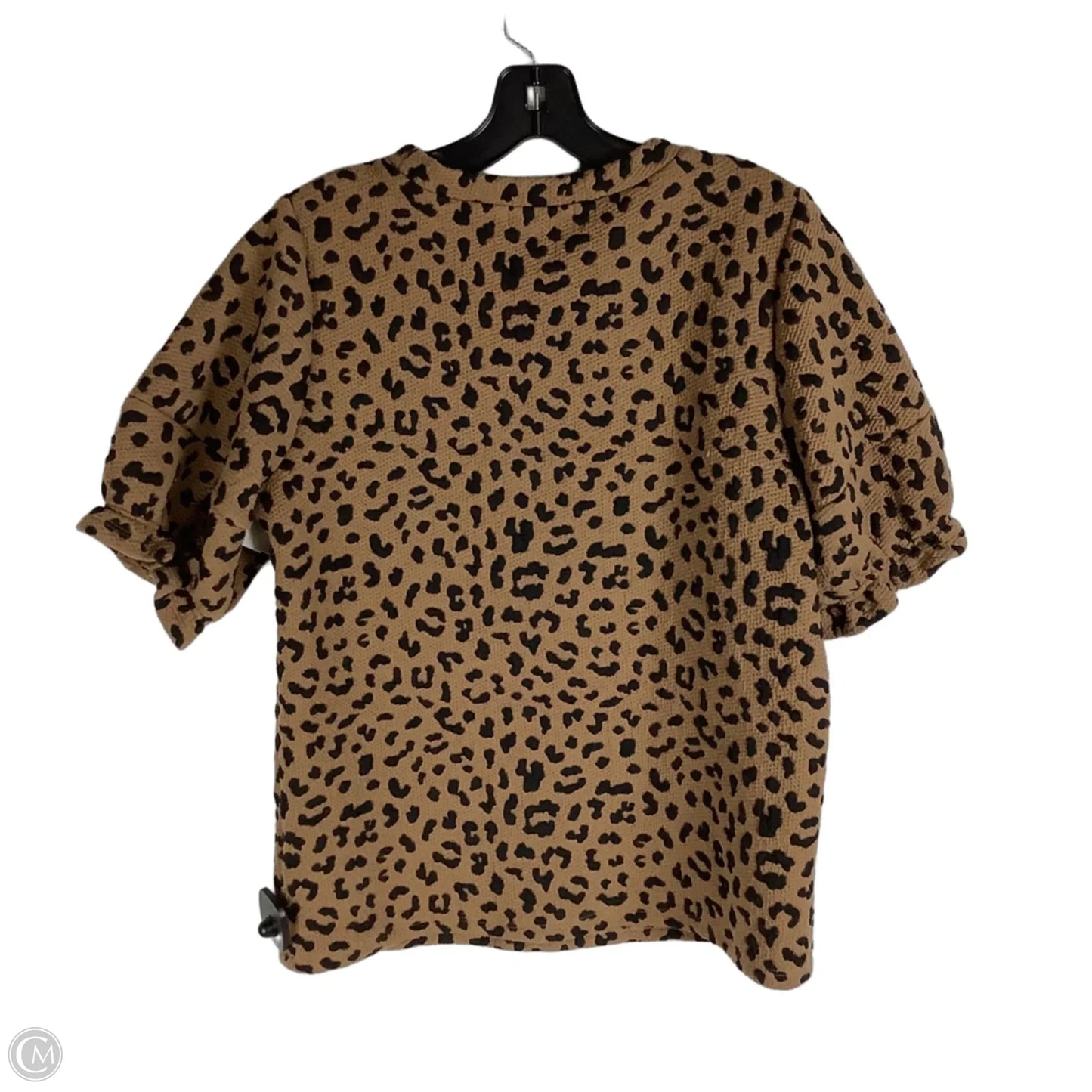 Top Short Sleeve By Thml In Animal Print, Size: M