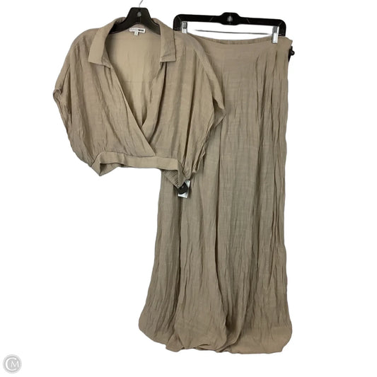 Pants Set 2pc By Fashion Nova In Tan, Size: Xl
