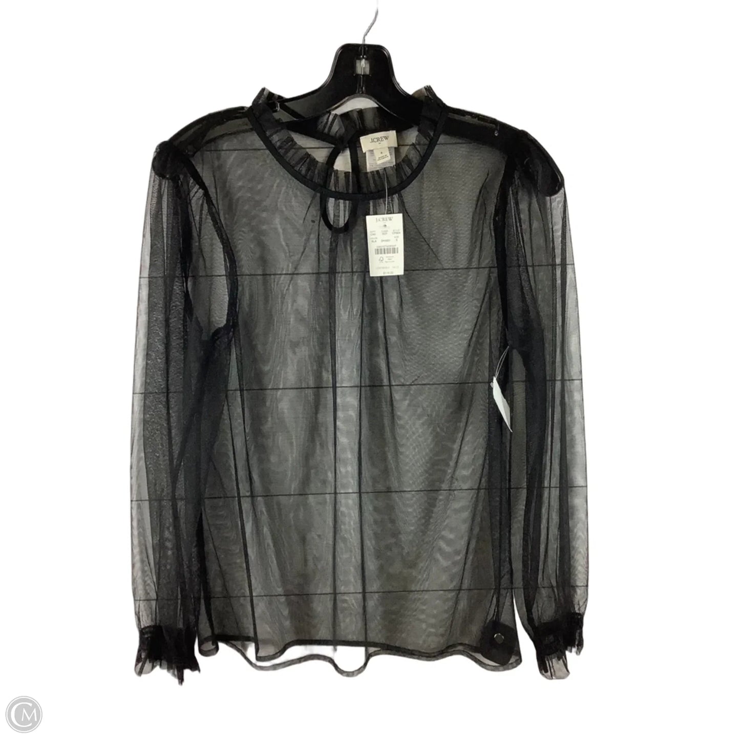 Top Long Sleeve By J. Crew In Black, Size: S