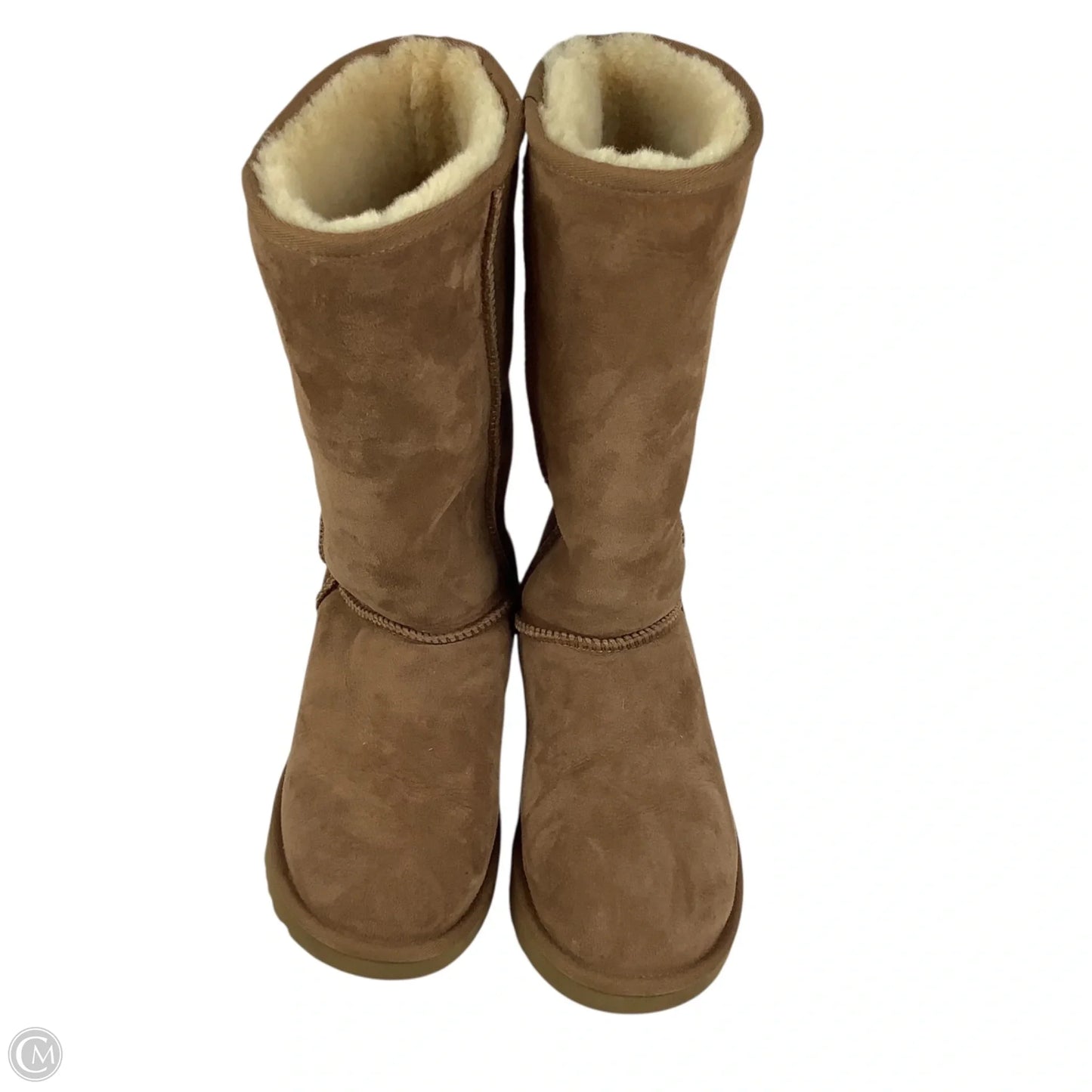 Boots Designer By Ugg In Brown, Size: 8