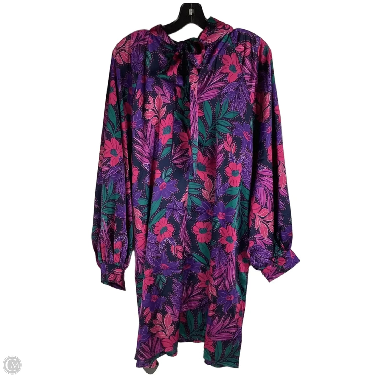 Dress Party Short By Oddi In Floral Print, Size: L