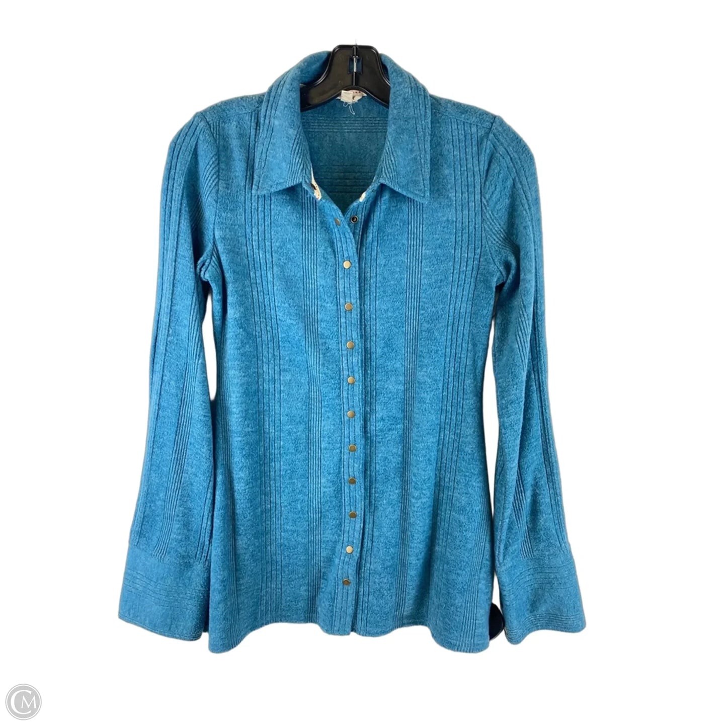 Top Long Sleeve By Pilcro In Blue, Size: Xs