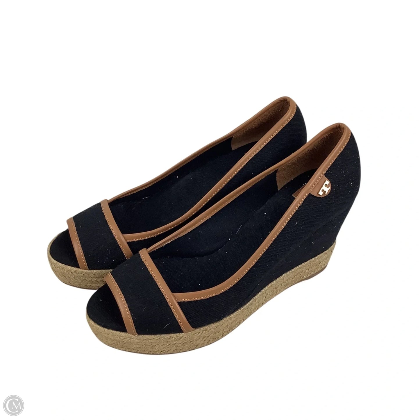 Shoes Designer By Tory Burch In Black & Brown, Size: 38.5