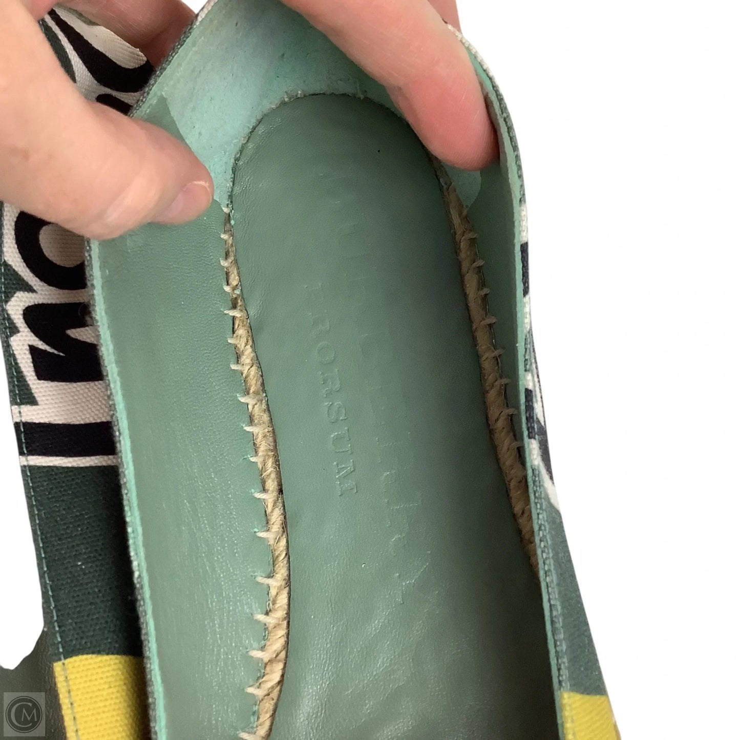Shoes Luxury Designer By Burberry In Green, Size: 39.5