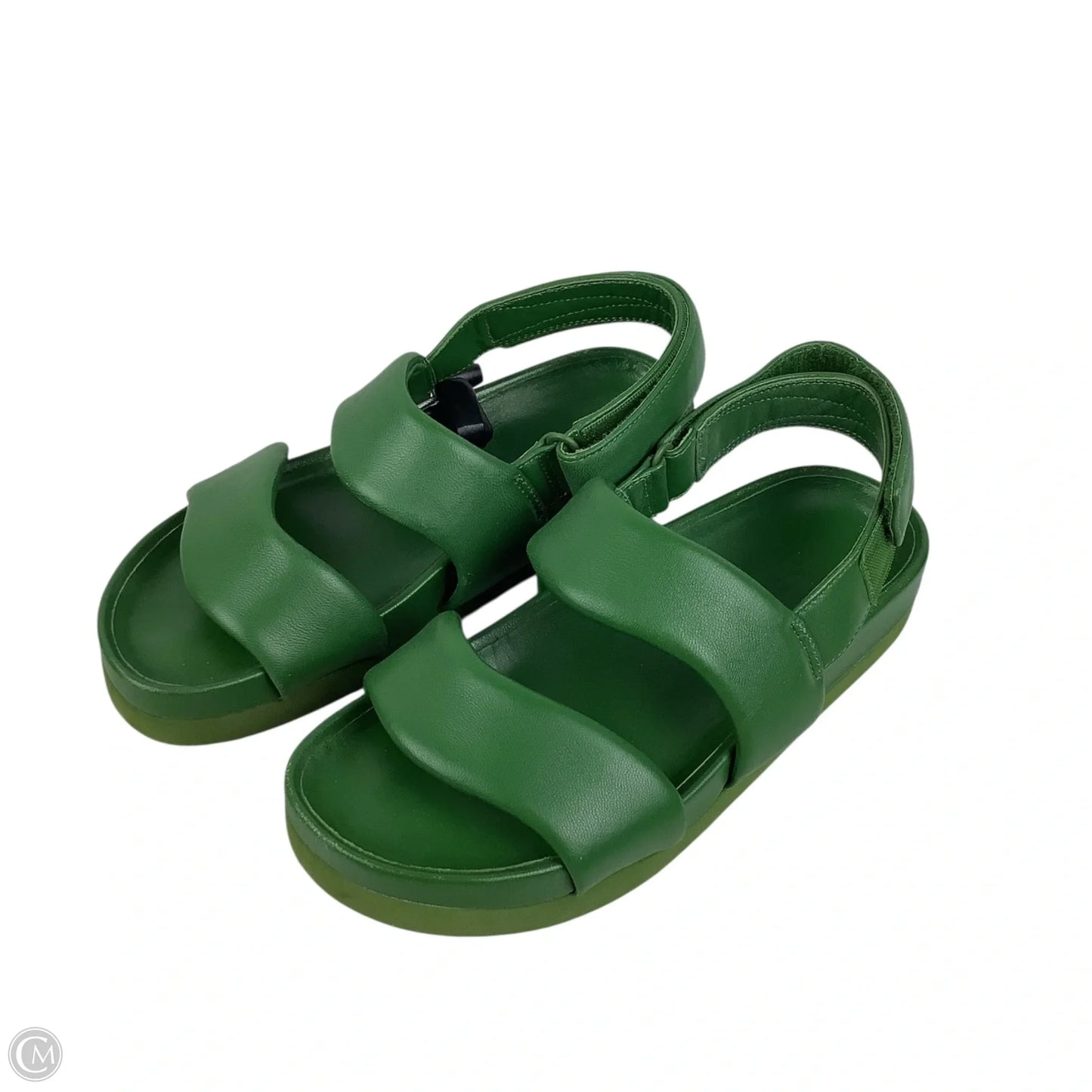 Sandals Flats By Vince In Green, Size: 6.5