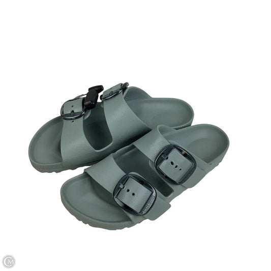 Sandals Flats By Birkenstock In Grey, Size: 5 (36)