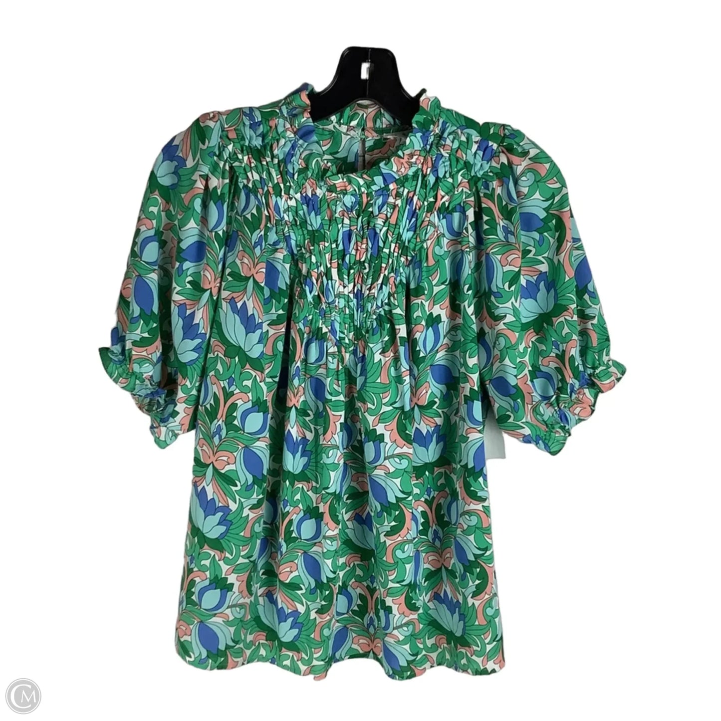 Top Short Sleeve By Thml In Green, Size: M