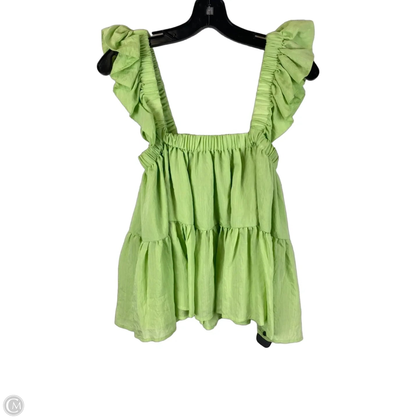 Top Short Sleeve By Vestique In Green, Size: S