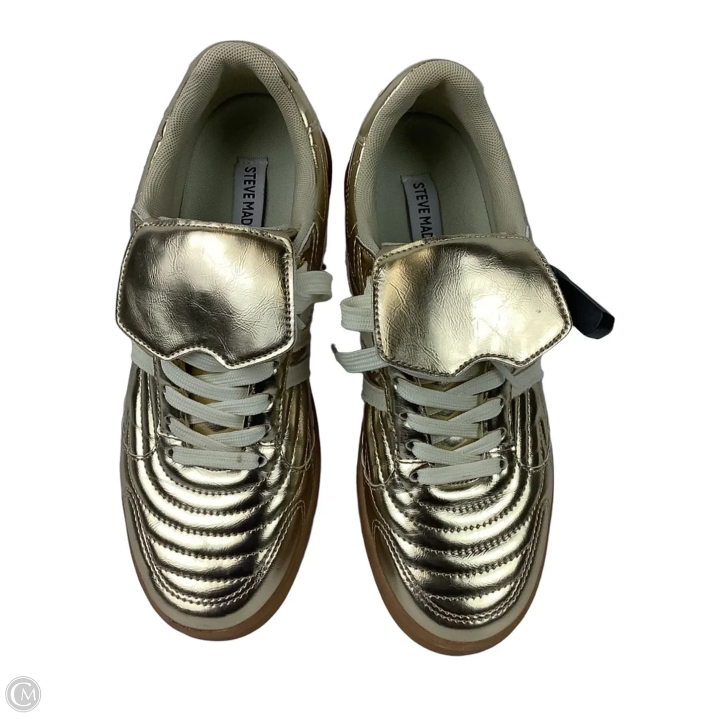 Shoes Sneakers By Steve Madden In Gold, Size: 9.5
