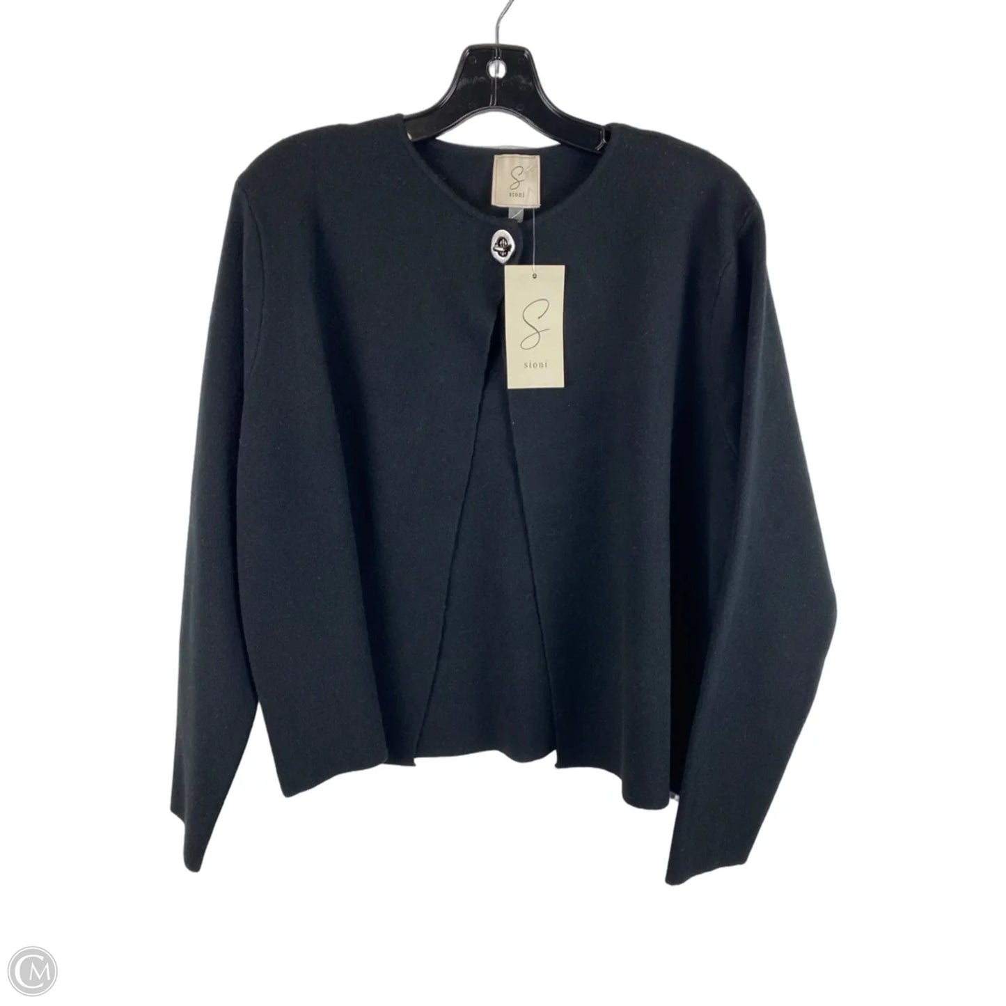 Sweater Cardigan By Sioni In Black, Size: L