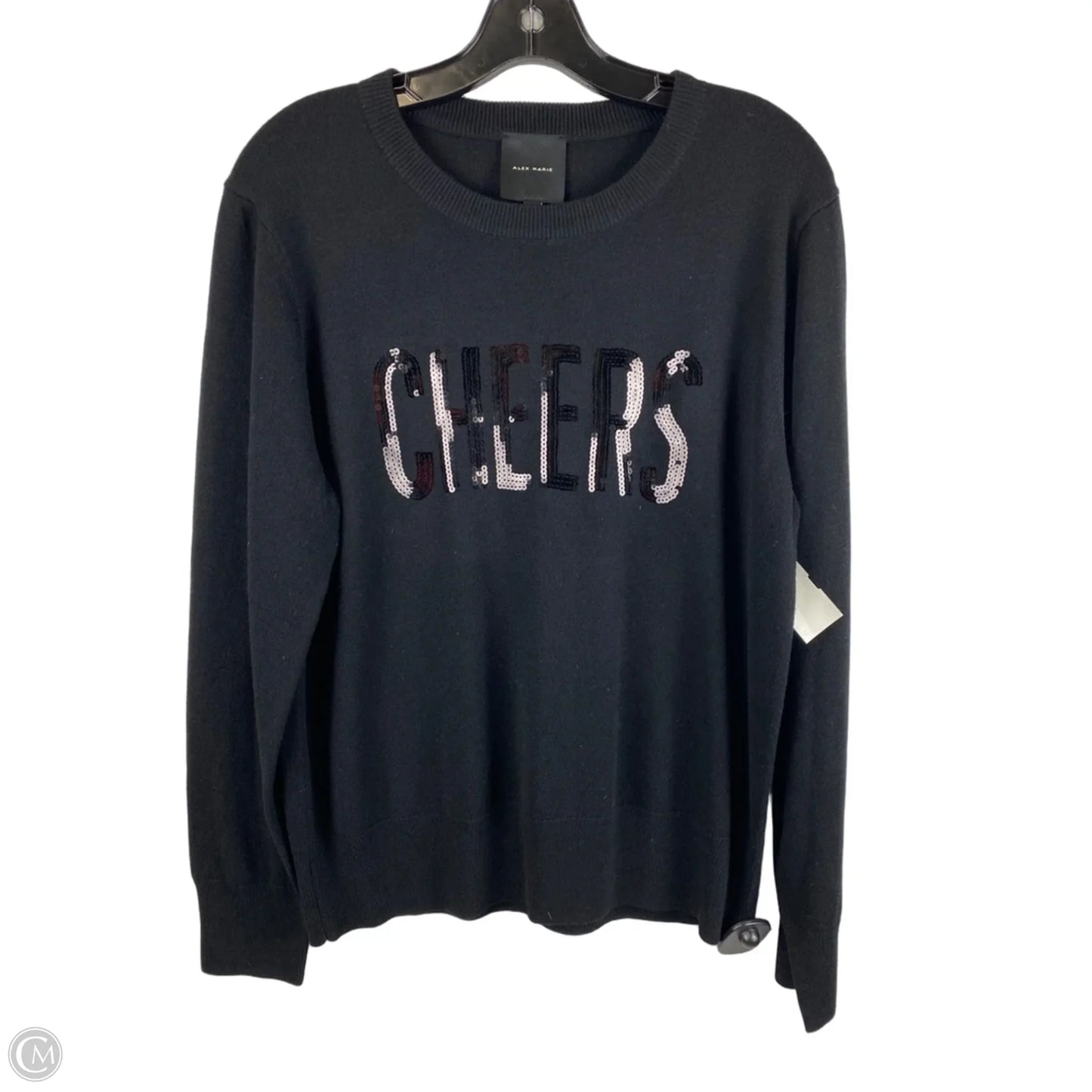Sweater By Alex Marie In Black, Size: Xl