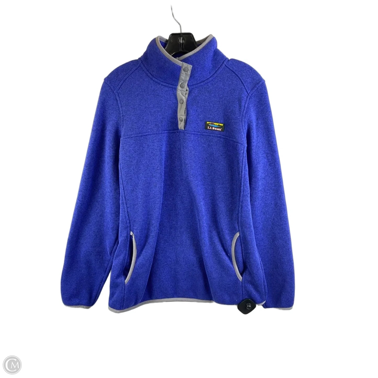 Jacket Fleece By L.l. Bean In Blue, Size: M