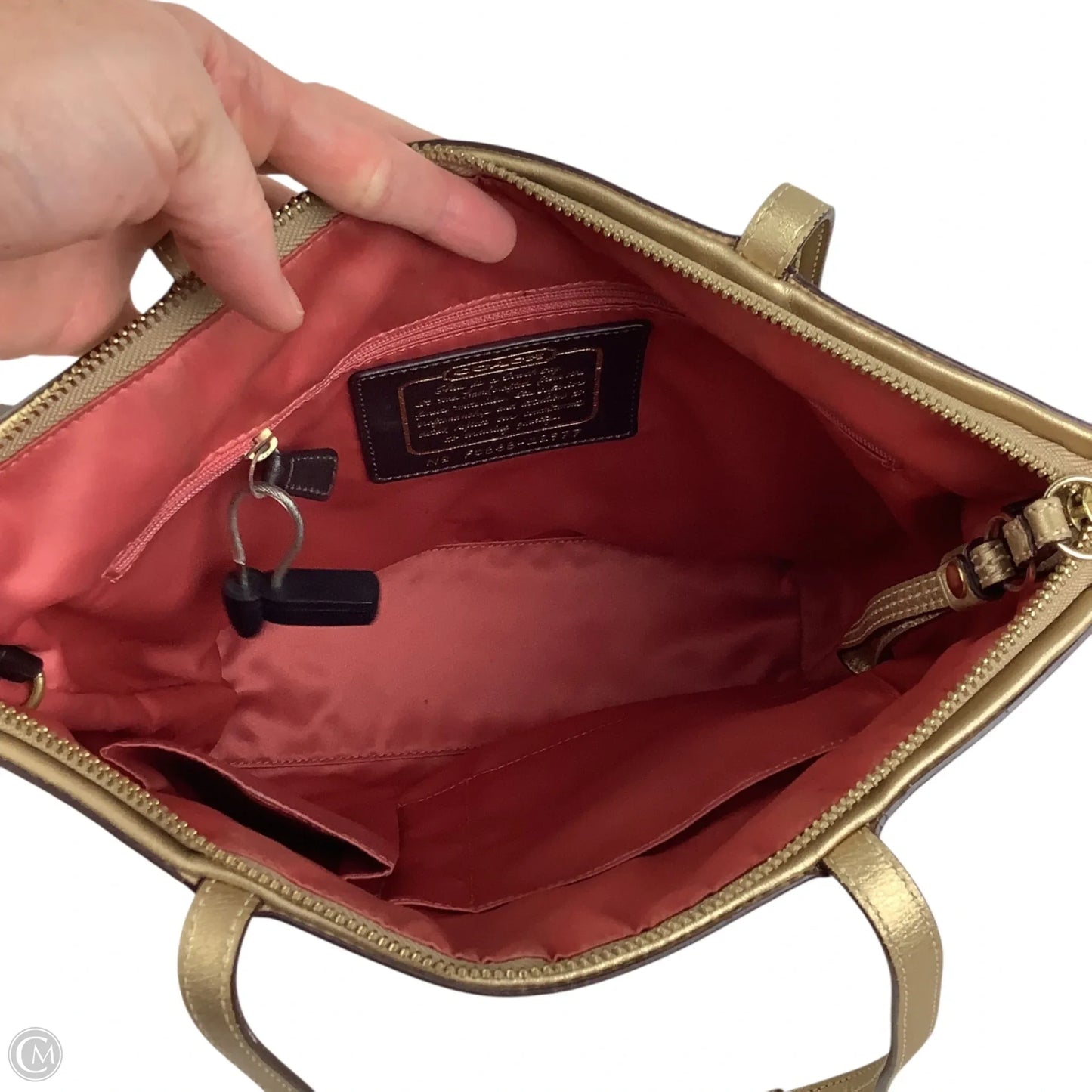 Handbag Designer By Coach, Size: Medium