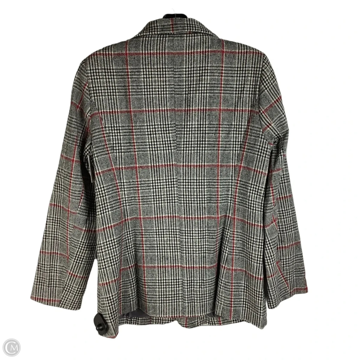 Blazer By Clothes Mentor In Plaid Pattern, Size: M