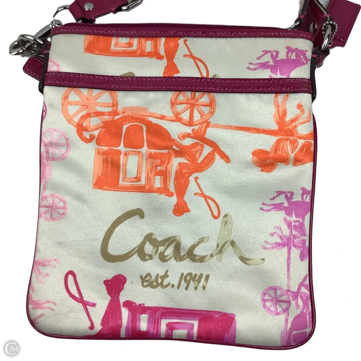 Crossbody Designer By Coach, Size: Medium