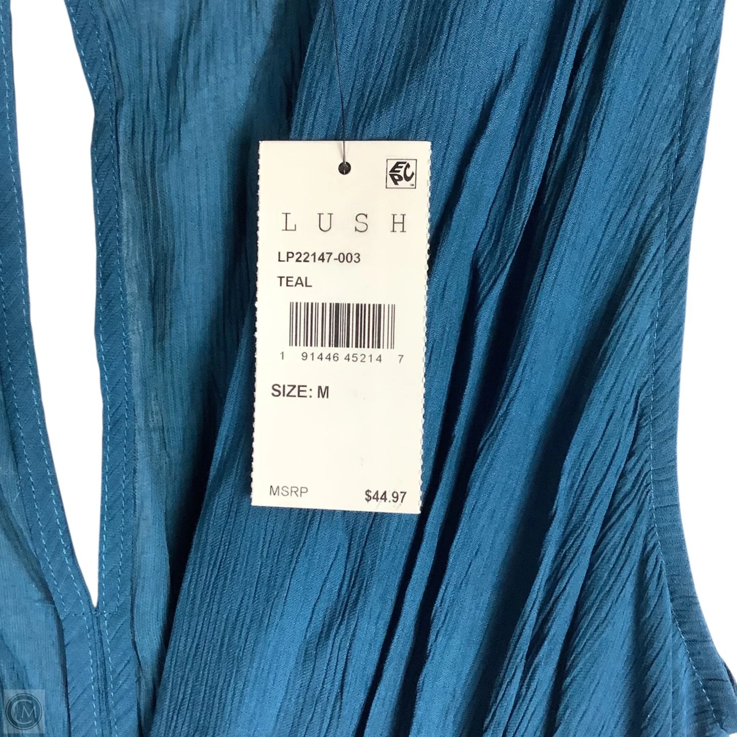 Jumpsuit By Lush In Teal, Size: M