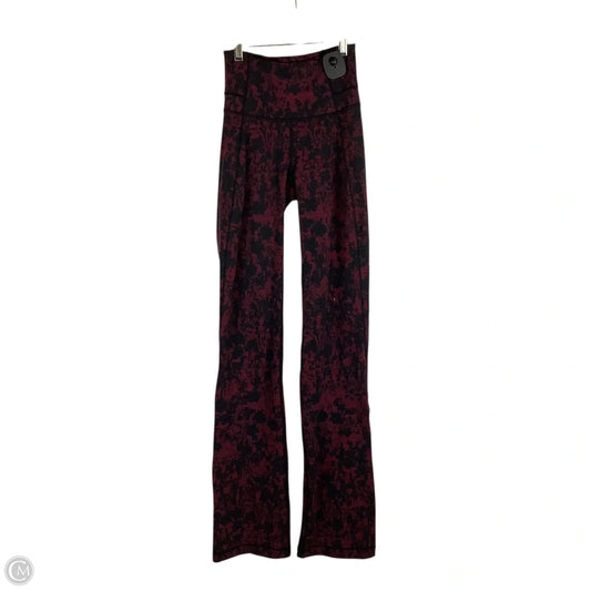 Athletic Leggings By Lululemon In Red, Size: 2