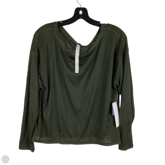 Athletic Top Long Sleeve By Lululemon In Green, Size: 10
