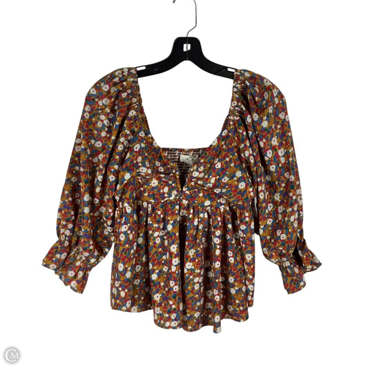 Top Long Sleeve By Entro In Multi-colored, Size: S