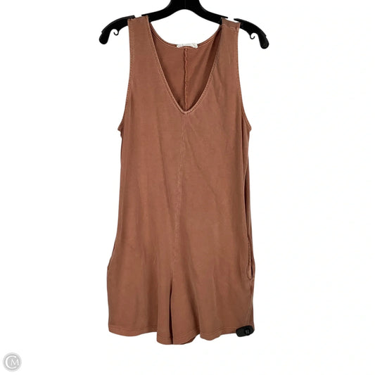 Romper By Double Zero In Orange, Size: M