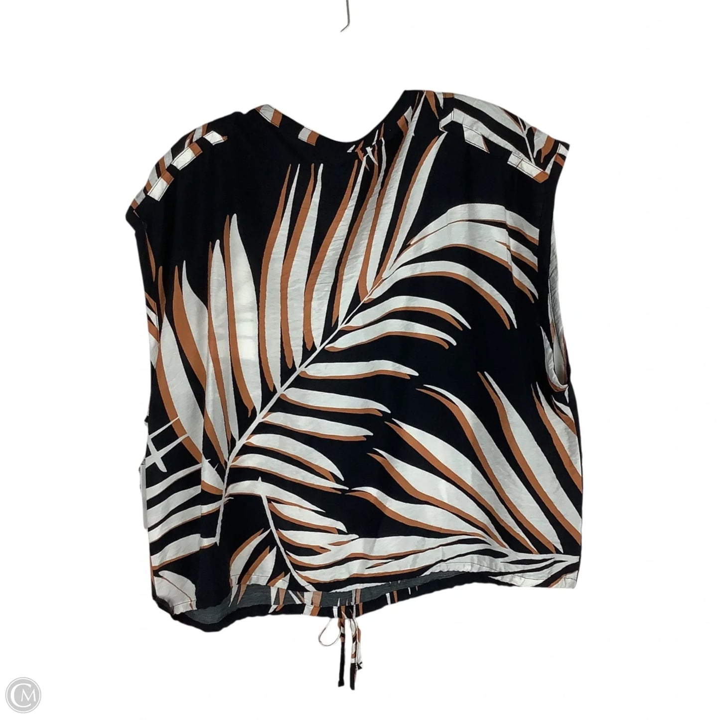 Top Short Sleeve By Nine West In Black & Brown, Size: Xl