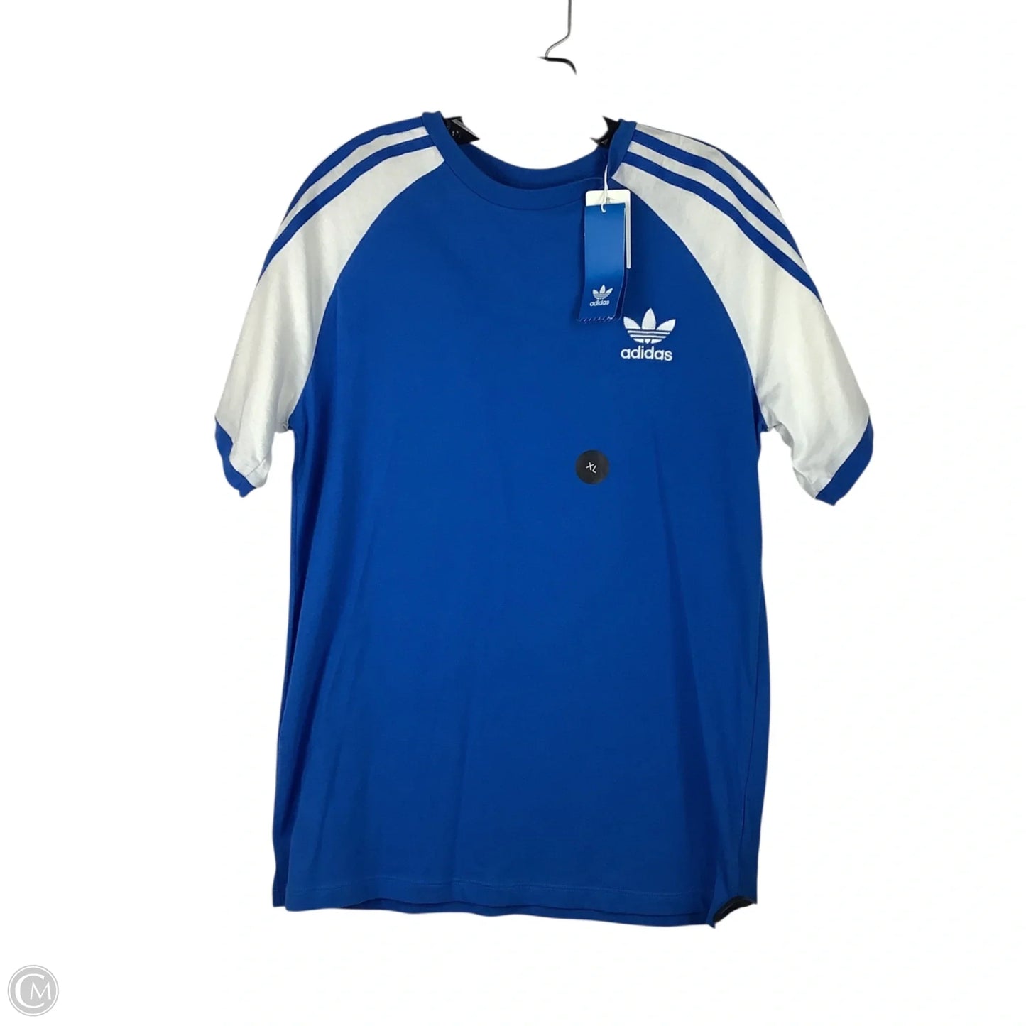 Top Short Sleeve By Adidas In Blue, Size: Xl
