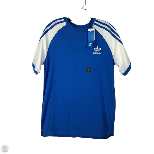Top Short Sleeve By Adidas In Blue, Size: Xl