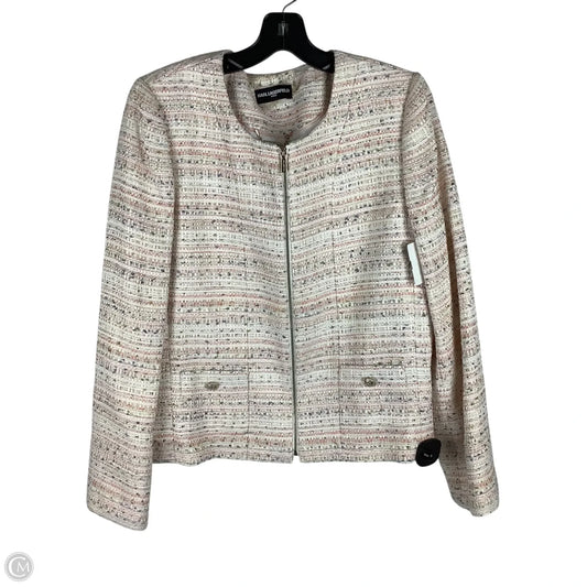 Blazer Designer By Karl Lagerfeld In Plaid Pattern, Size: 14