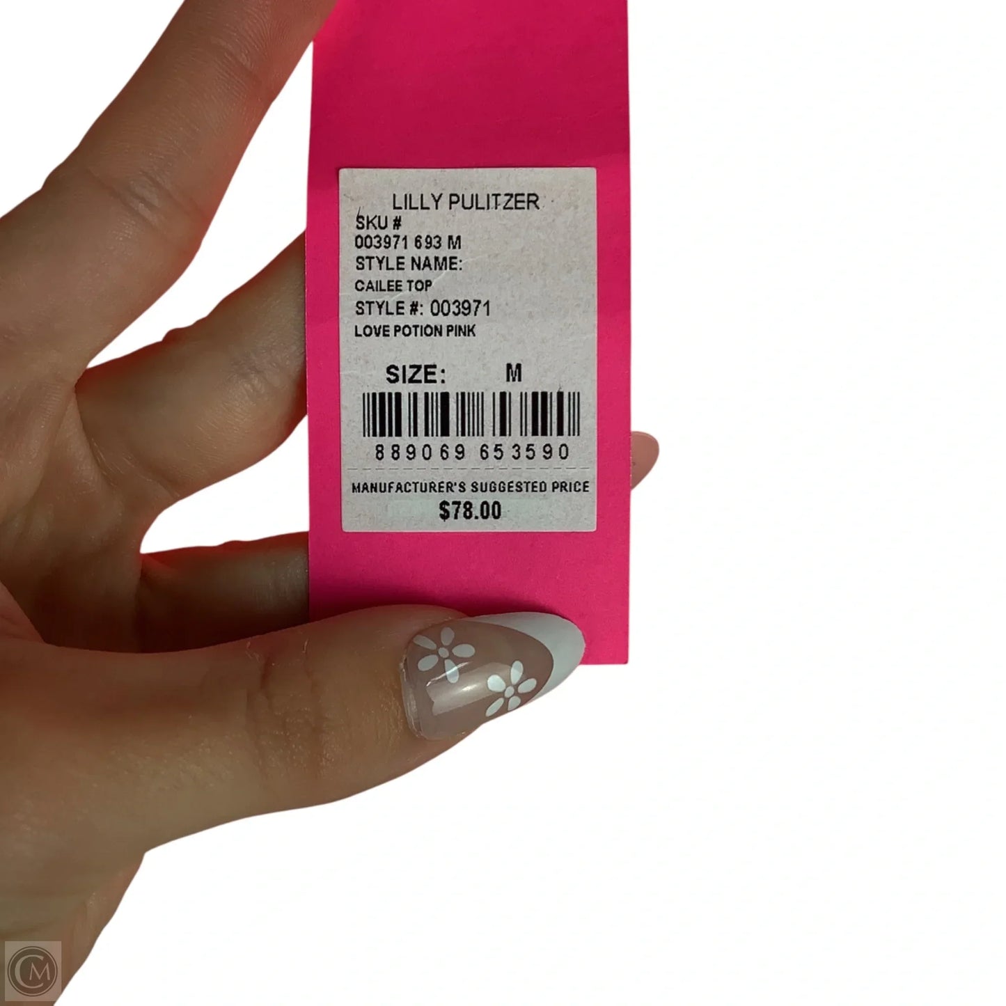 Top Sleeveless Designer By Lilly Pulitzer In Pink, Size: M