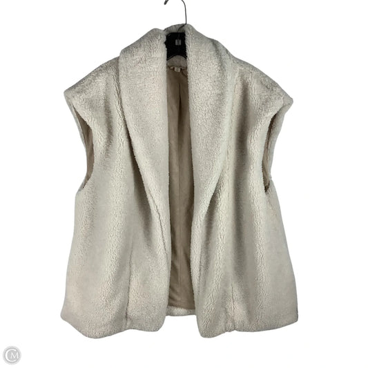 Vest Fleece By Hem & Thread In Cream, Size: L