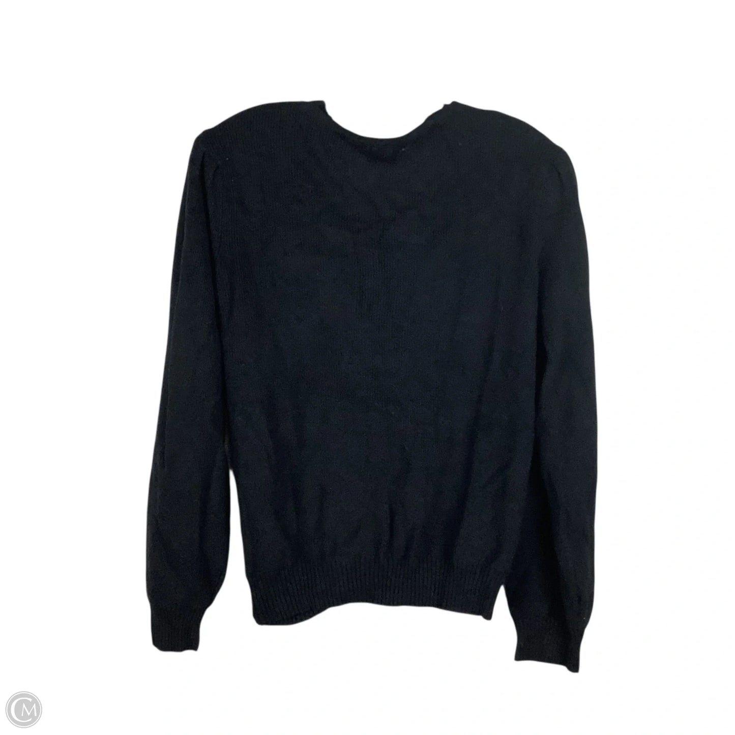 Top Long Sleeve By Miracle In Black, Size: M