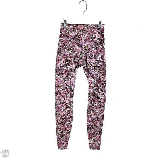 Athletic Leggings By Lululemon In Floral Print, Size: 6