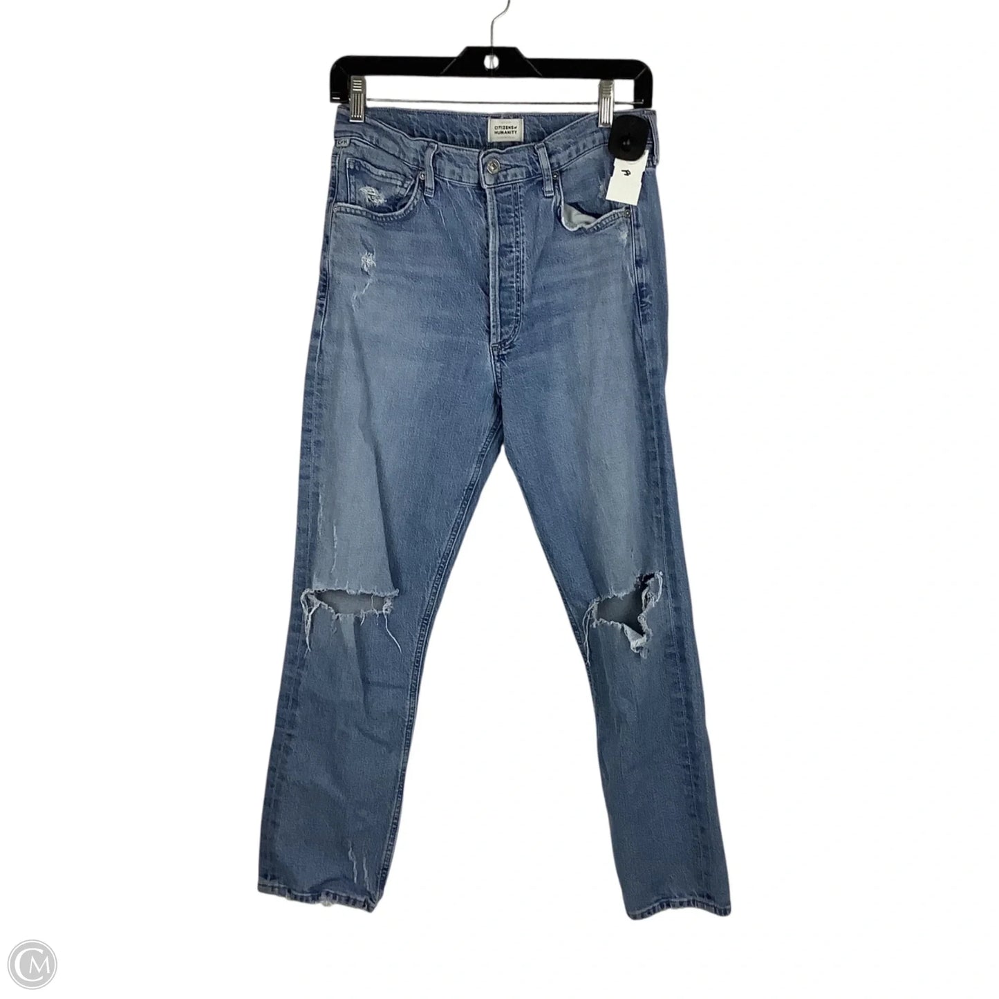 Jeans Straight By Citizens Of Humanity In Blue Denim, Size: 8