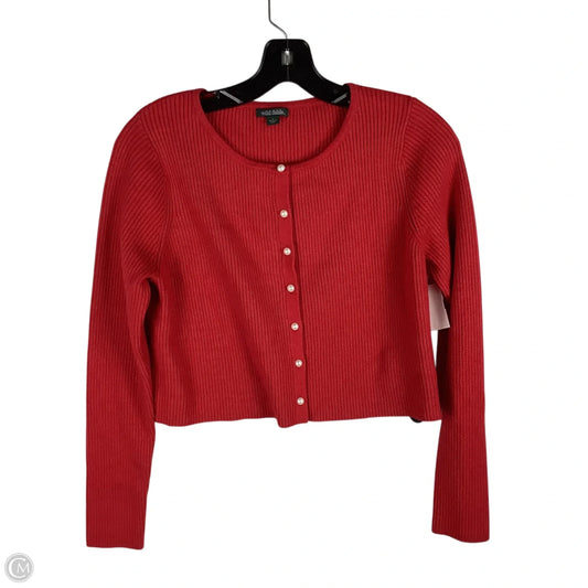 Sweater Cardigan By Wild Fable In Red, Size: L