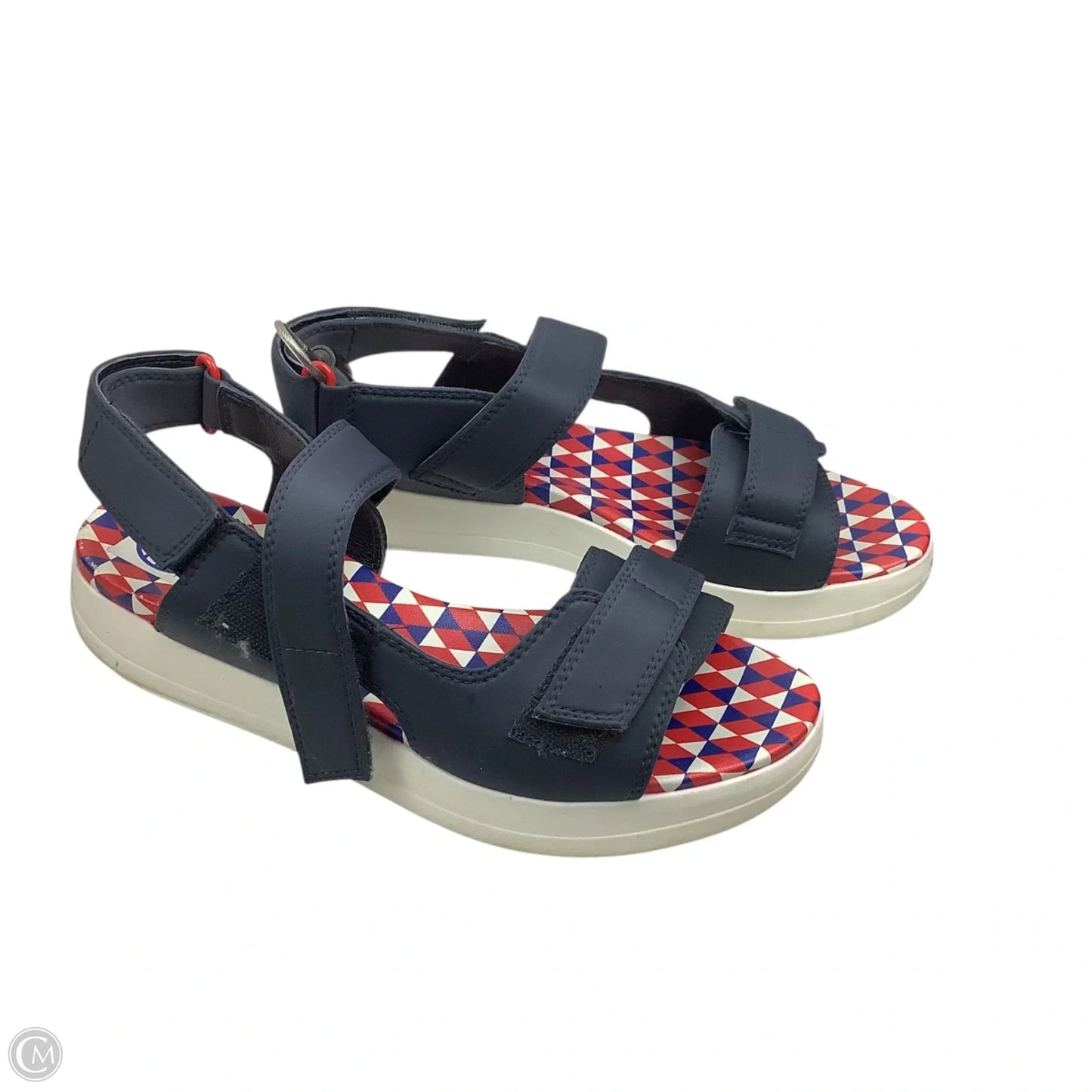 Sandals Designer By Tory Burch In Navy, Size: 7.5