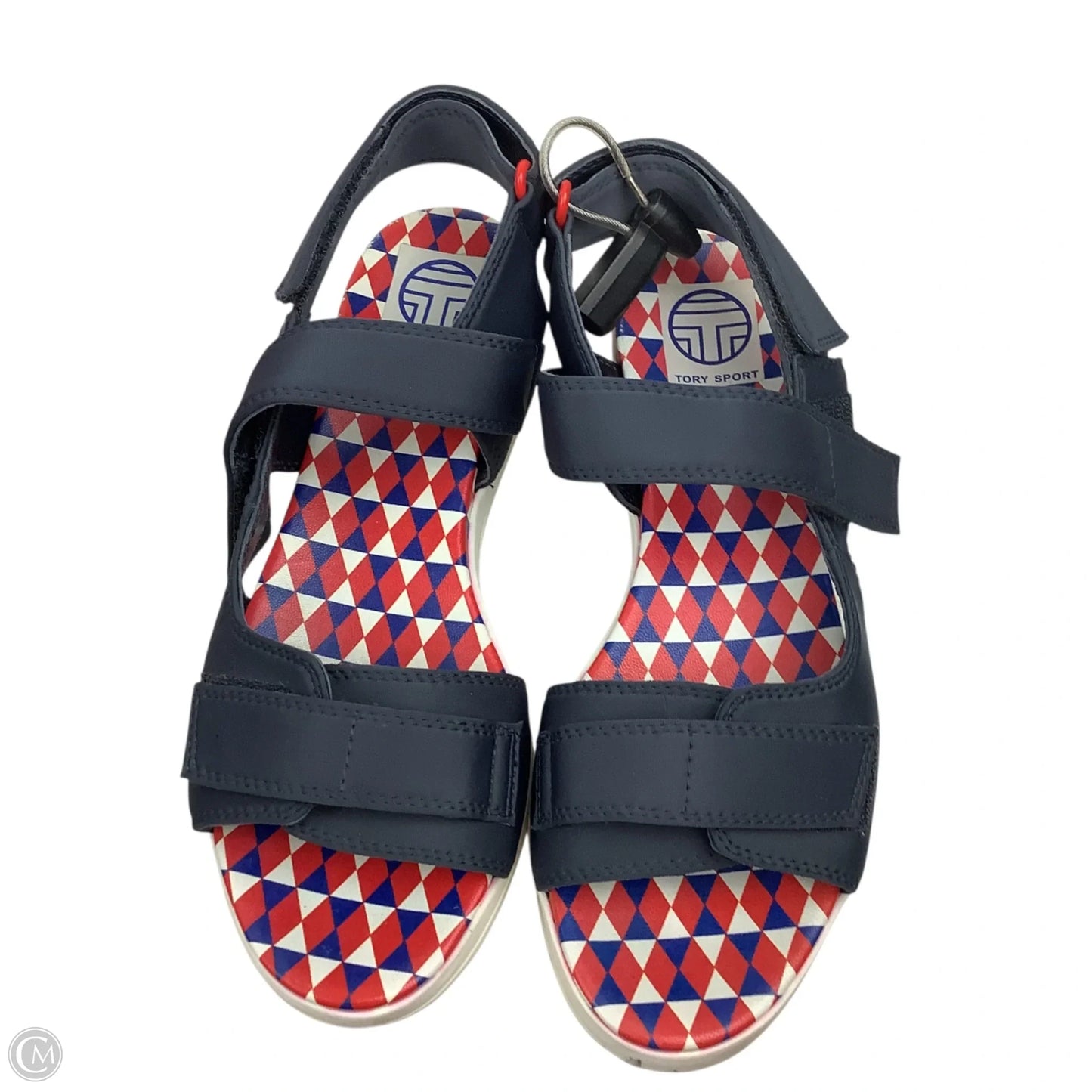 Sandals Designer By Tory Burch In Navy, Size: 7.5