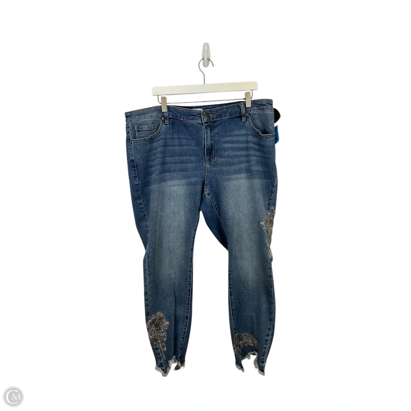 Jeans Straight By Lane Bryant In Blue Denim, Size: 18